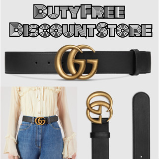 Gucci Re-Edition wide leather belt / same style for men and women/เข็มขัดหนังกว้าง Gucci/4CM