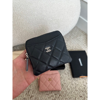 chanel classic zip card holder wallet กระเป๋าตังค์ใบสั้น ใส่การ์ดได้เยอะ