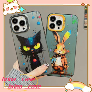 ❤️ส่งของขวัญ❤️ เคสไอโฟน 11 12 13 14 Pro Max การ์ตูน กราฟฟิตี สไตล์คู่รัก ความคิดสร้างสรรค์ Case for iPhone ป้องกันการตก