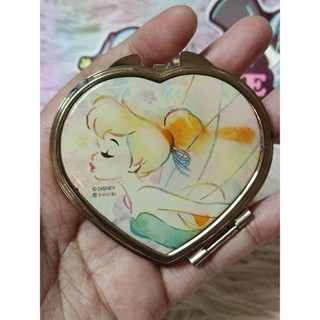 Disney ❤️ Tinkerbell heart-shaped compact mirror ❤️ กระจกพกพา น้อง ทิงเกอร์เบลล์ น่ารักมากๆคร้า ❤️