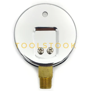 แวคคั่มเกจ เกจวัดสูญญากาศ (Vacuum Gauge) เกจวัดแรงดูด/แวคคัมเกจ หน้าปัด 2.5 นิ้ว เกลียว BSPT 1/4"