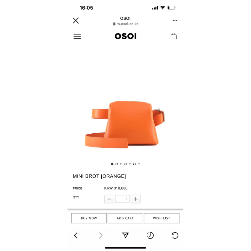 OSOI MINI BROT #ORANGE <New>