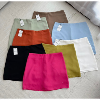 Mesa closet - กระโปรงสั้นเอวสูงซิปหลัง มีซับใน มี size 3xl-6xl