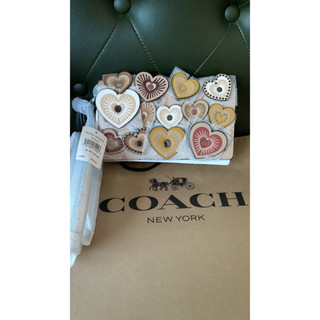 พร้อมส่ง 🔥Sale 3999🔥 งาน Shop Coach Hayden Foldover Crossbody Clutch With Hearts แบบสวยกิ๊บเก๋