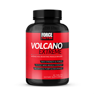 💊Force Factor Volcano Extreme, Intense NOx-Boosting Muscle Builder(90 Tablets) พรีเวิร์กเอาท์ เพิ่มแรง เพิ่มกล้าม