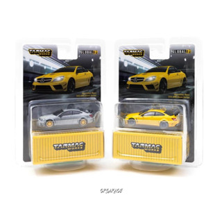 MERCEDES-BENZ C 63 AMG COUPE BLACK SERIES YELLOW METALLIC 1:64 (TARMAC WORKS )แพ็คคู่ตัวพิเศษ