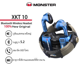 Monster XKT10หูฟังบลูทูธไร้สายหูฟัง Gamer ชุดหูฟังกันน้ำ TWS ลดเสียงรบกวนด้วยไมโครโฟนกีฬาหูฟัง บลูทูธ5. 2