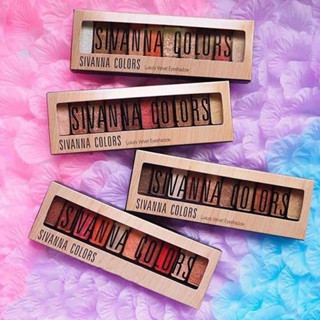 SIVANNA COLORS Luxury Velvet Eyeshadow – HF697 ซิเวนน่า อายแชโดว์เนื้อครีม มี 10 สีในพาเลทเดียว ผสมผสานประกายชิมเมอร์ได้