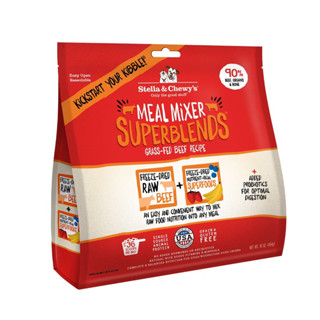 อาหารสุนัข Stella &amp; Chewy’s Meal Mixers Superblends สูตร Grass-Fed Beef ขนาด 454 g