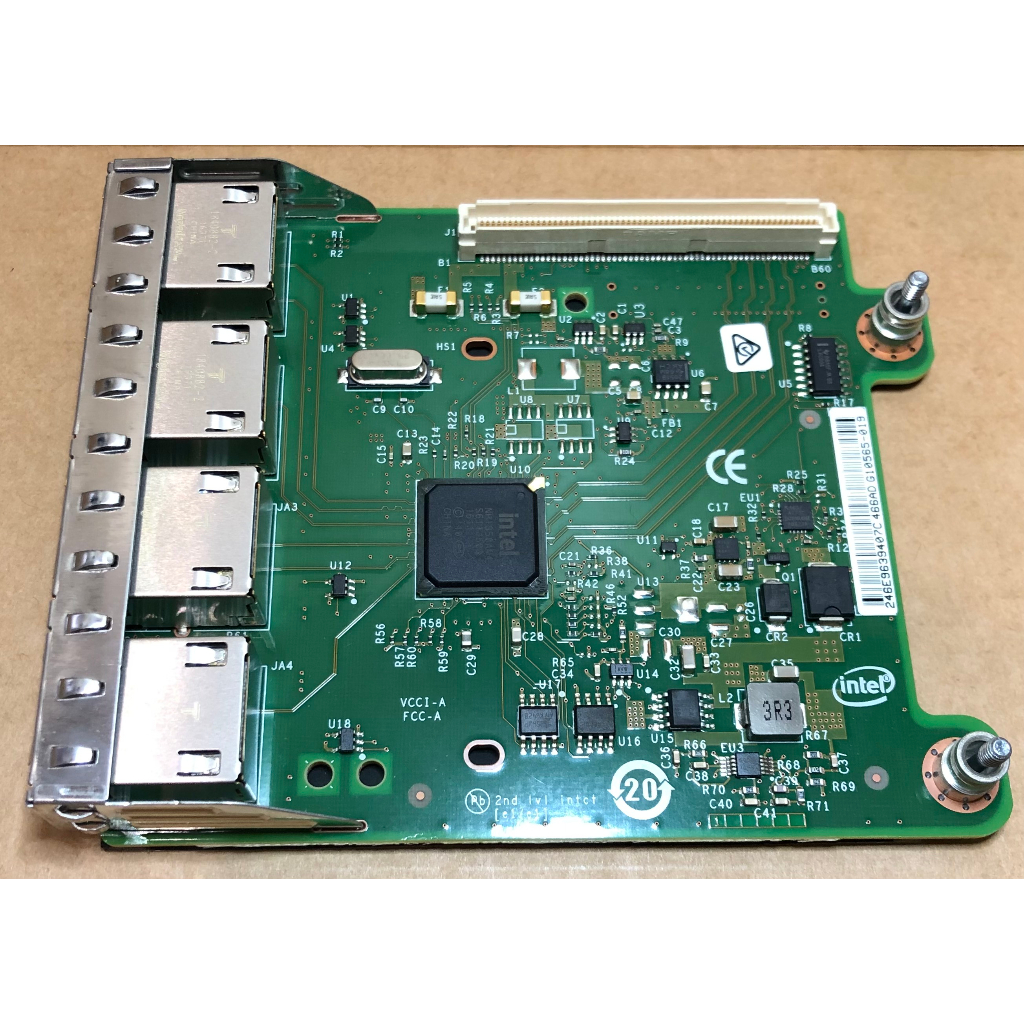 Dell Intel I350-T4 1GBE การ์ดลูกสาวพอร์ต Quad R1Xfc Ocp 2.0 0R1XFC