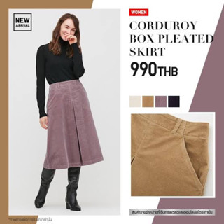 Uniqlo ลูกฟูก x M  ซิปหลัง มีกระเป๋าข้าง  เอว 26-28 สพ. ฟรี ยาว 27.5 ใหม่ไม่มีตำหนิ Code: 1095(7)