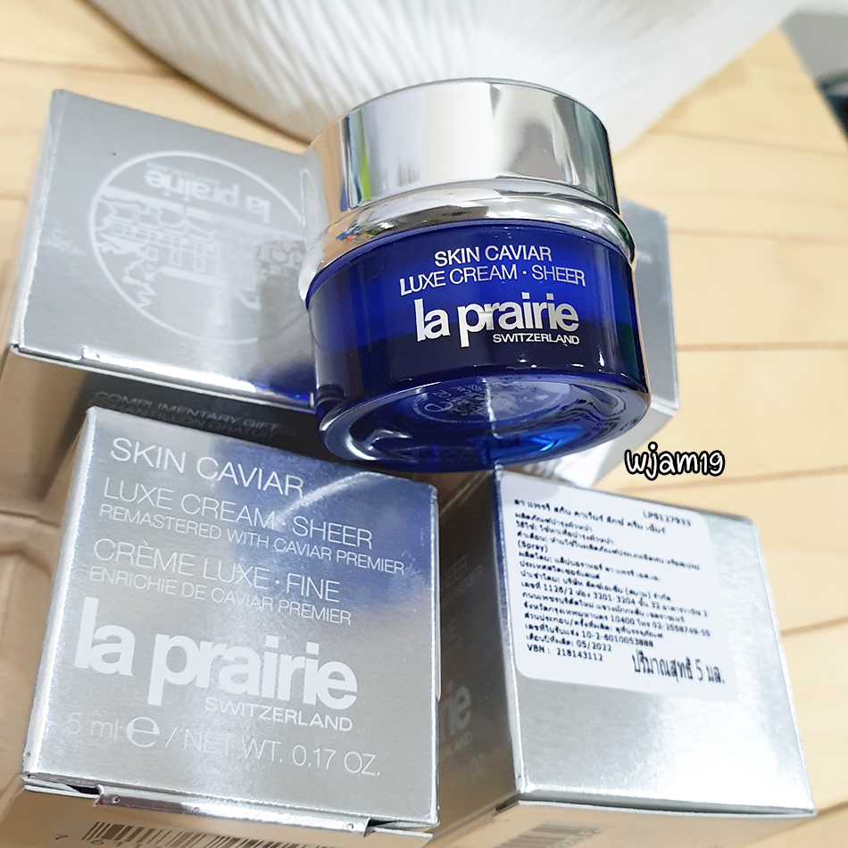 ครีมคาเวียร์ 💖 La Prairie Skin Caviar Luxe Cream Sheer 5 ml. ฉลากไทย ของแท้ 100%