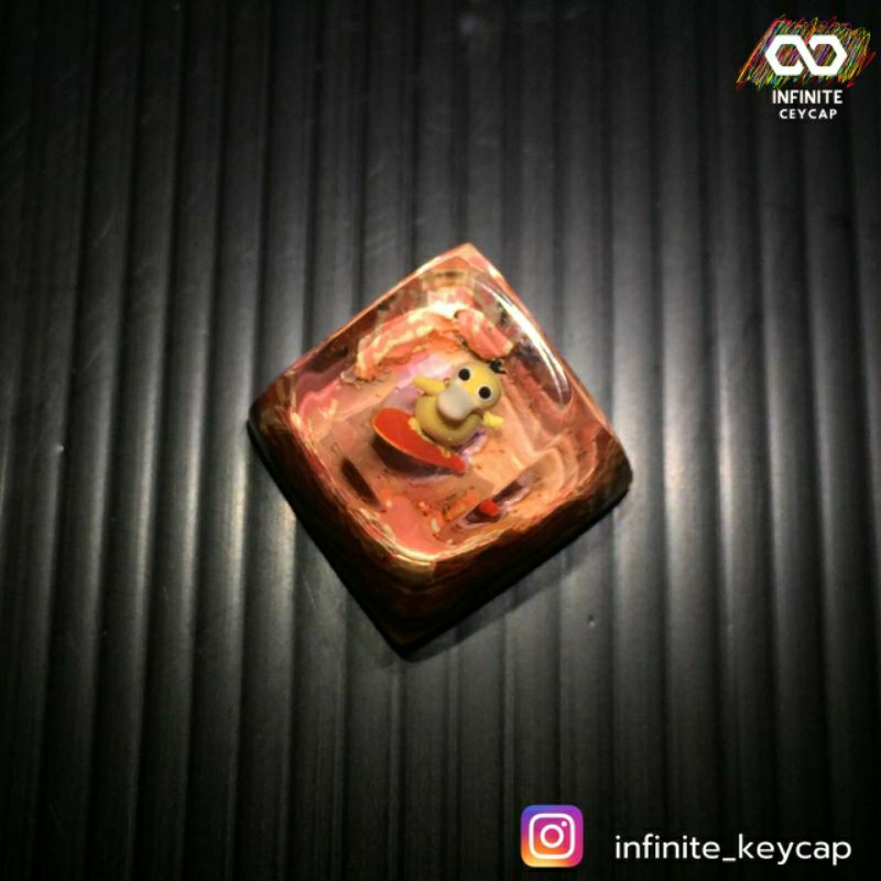 Artisan keycap คีย์แคปโปเกม่อน ( น้อง golduck )คีย์แคปแฮนด์เมด Keycap Pokémon