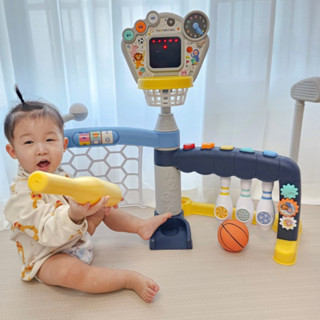 🇰🇷พร้อมส่ง :  ของเล่นเสริมพัฒนาการ สนามบอลจำลอง Haave Bricks 5 in 1 Play Ball Center