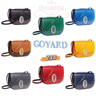 แบรนด์ใหม่ 100% ของแท้ GOYARD 233 พลิกกระเป๋าสะพายไหล่ข้างหนึ่ง