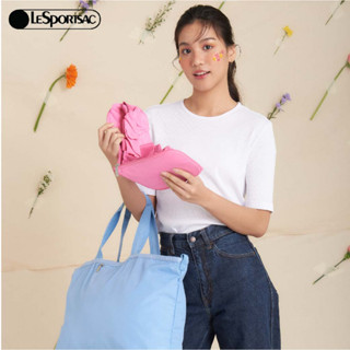 Lesportsac Packable Ew Tote กระเป๋าโทสถือได้สะพายได้ พับเก็บได้ Style 4015