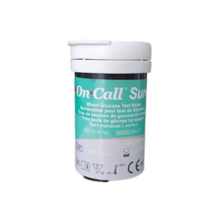 แผ่นตรวจน้ำตาล oncall sure 25 test แบ่งขาย 1 ขวด on call sure เยอรมัน