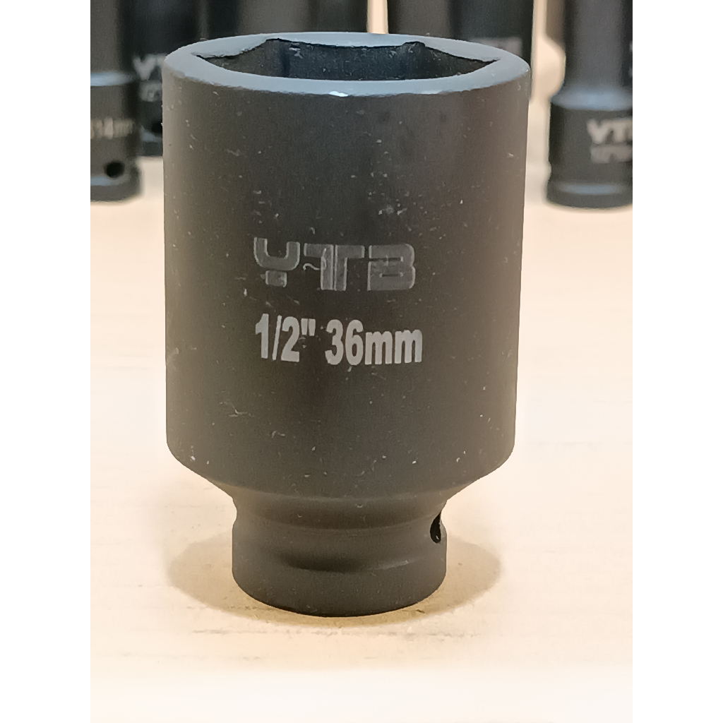 ลูกบล็อก ลูกบล็อกยาว บล็อกลม 1/2"(4หุน) เบอร์ 36 มม. รุ่นงานหนัก (IMPACT SOCKET)