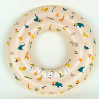 Inflatable Swim Ring 3 to 6 Years 51 cm Beige SAVANNAH print ห่วงยางเป่าลมขนาด 51 ซม. สำหรับเด็กอายุ 3ถึง6 ปี