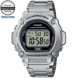 CASIO Standard นาฬิกาข้อมือ สายสแตนเลส รุ่น W-219HD-1AVDF (ประกันศูนย์ CMG)