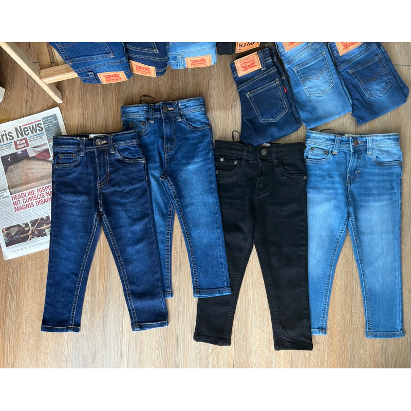 กางเกงยีนส์ ขาเดฟ ทรงสวย ผ้านิ่มยืดใส่สบาย เด็ก 2-12Y 🔰สินค้าคุณภาพดี(ส่งจากไทย🇹🇭)