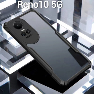 Reno 10 5G(พร้อมส่งในไทย)เคสกันกระแทกขอบสีหลังใสOPPO Reno10 5G/Reno10Pro 5G/Reno10Pro Plus 5Gตรงรุ่น