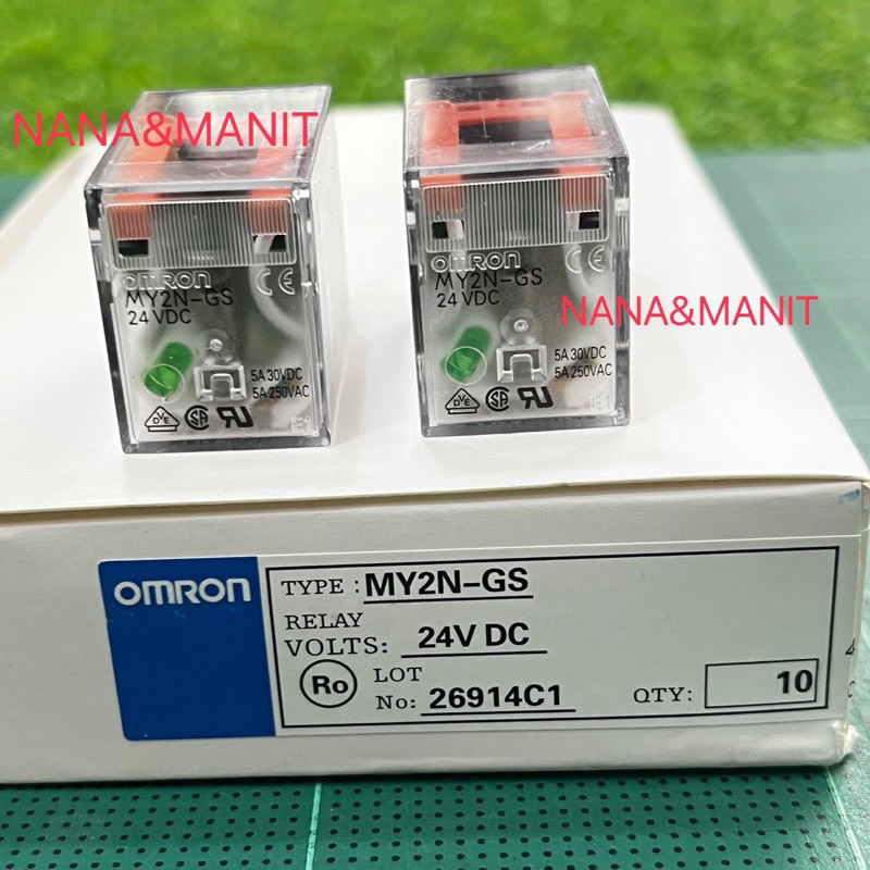 MY2N-GS 12VDC / MY2N-GS 24VDC /24VAC/ MY2N-GS 220VAC / MY2N-GS 110VAC / 110VDC PYF08A-E ราคาต่อ 1 ชิ