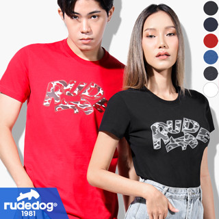 rudedog เสื้อยืดผู้ชาย เสื้อยืดผู้หญิง รุ่น Rude Camo ของแท้ 100% รู้ดด็อก