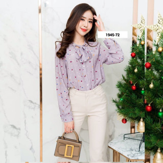 Maristar  No.1945 ราคา 400 บาท เสื้อแขนยาว    สวยมากๆ เนื้อผ้าpolyester