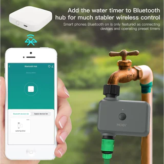 MOES Tuya Smart Valve วาวล์น้ำอัตโนมัติ เปิดปิด ตั้งเวลาผ่านแอป Bluetooth Smart Sprinkler Timer, Hose Water Timer