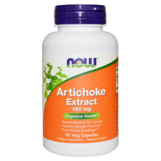 อาร์ติโชคสกัด NOW Foods, Artichoke Extract, 450 mg, 90 Veg Capsules