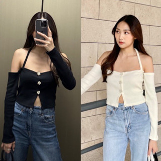 พร้อมส่ง💖 Kathy top❄️ เสื้อปาดไหล่💕