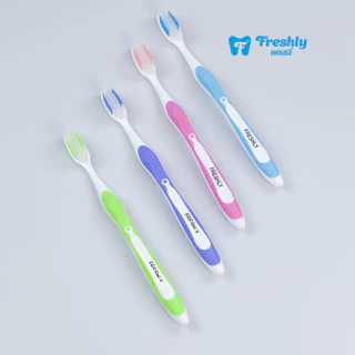 Freshly แปรงสีฟัน แพ็ค 12 ด้าม ขนแปรงนุ่ม | Freshly 536 | Soft Toothbrush Pack of 12