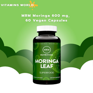 สุขภาพทางเดินอาหาร,บำรุงรักษากล้ามเนื้อ MRM Moringa 600 mg, 60 Vegan Capsules (V.872)