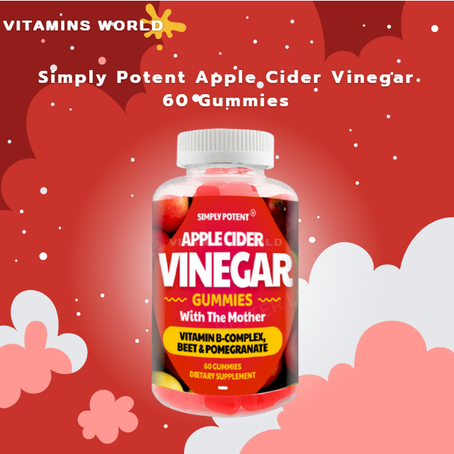 Simply Potent Apple Cider Vinegar 60 Gummies (V.662)
