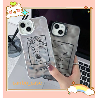 🎁ส่งของขวัญ🎁เคสไอโฟน สำหรับ 11 14 for iPhone Case 13 12 Pro Max เท่ การ์ตูน น่าสนใจ กันกระแทก เคสนิ่ม เคสโทรศัพท์