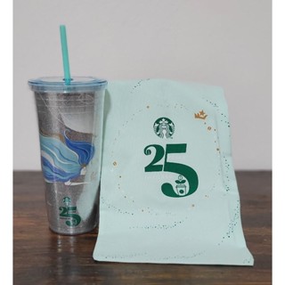 Pre-order แก้ว 25th. Glitter siren cold cup (22oz)