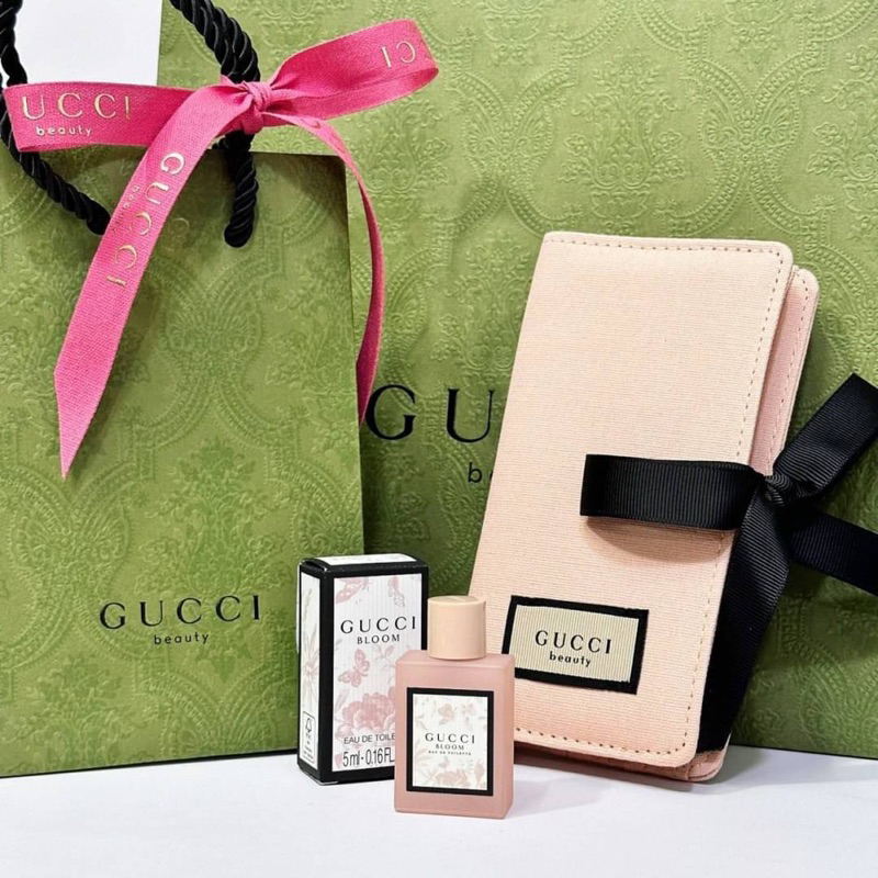 Gucci Bloom EDT 5ml mini &amp; Gucci Brush Beauty Set