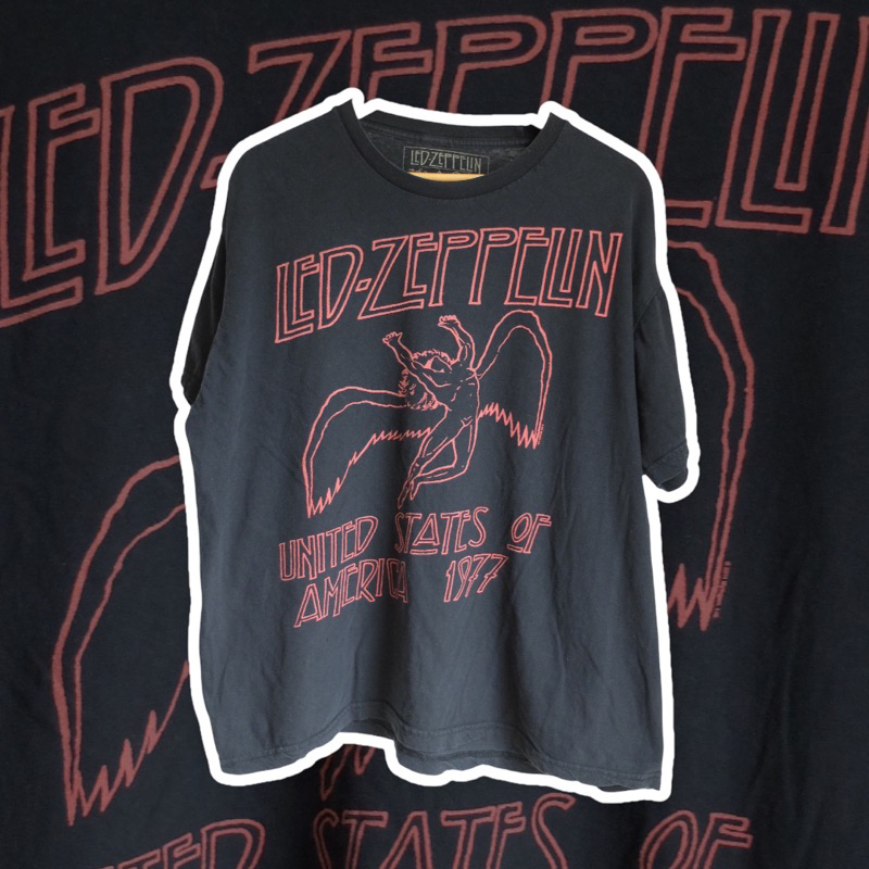 เสื้อยืดมือสองวง Led Zeppelin ตอกปี 2011
