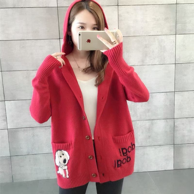 เสื้อไหมพรมมีฮู๊ดเสื้้กันหนาว - รูปที่ 2