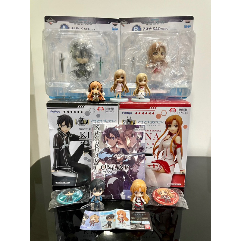 Asuna Kirito ichiban kuji noodle stopper Gashapon progressive SAO Sword Art Online figure อสึนะ คิริ