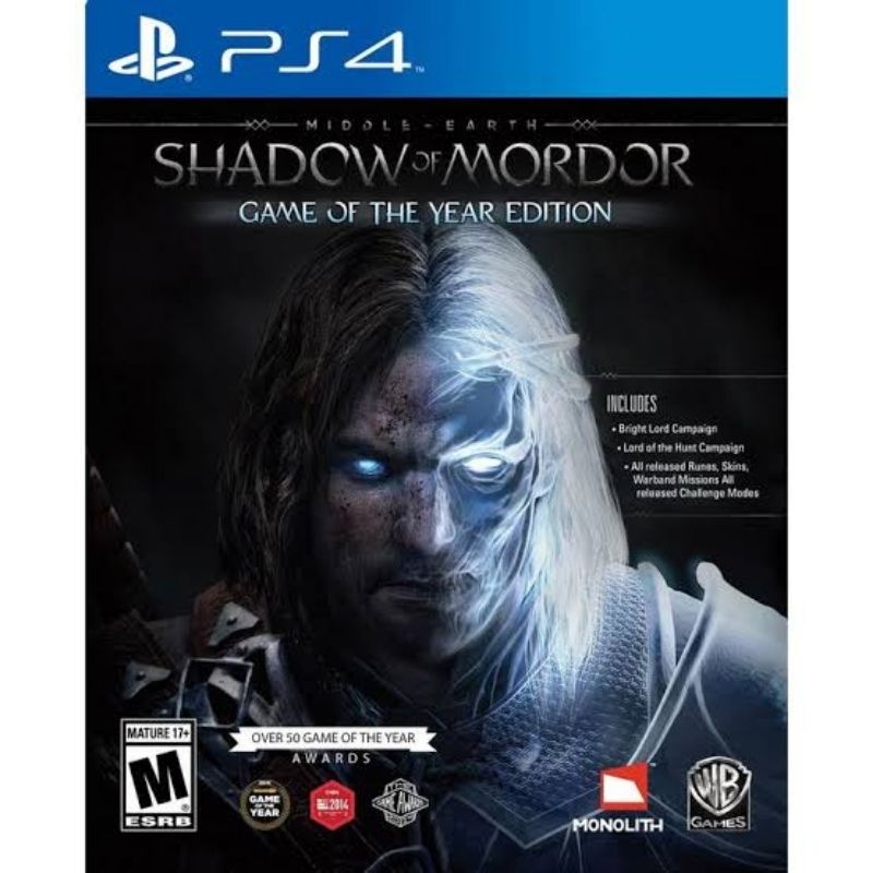 shadow of mordor game of the year edition Ps4 [มือสอง]