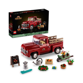 LEGO Icons Pickup Truck 10290 Building Set for Adults, Vintage 1950s Model with Seasonal Display Accessories