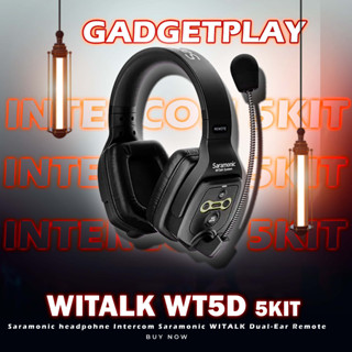 [Preorder] Saramonic WiTalk WT5D Series Full-Duplex Wireless Intercom Headset System **สินค้ารับประกันศูนย์ไทย 2ปี**