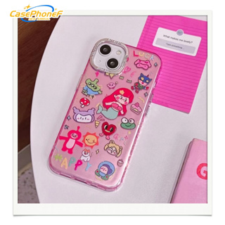 ✨ส่งของขวัญ✨เคส for iPhone 11 14 Pro Max Case for iPhone 12 13 ป้องกันการตก การป้องกัน พื้นผิวกระจก การ์ตูน น่าสนใจ