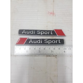 Logo Audi sport ขายเป็นคู่ งานเหล็ก 10cm