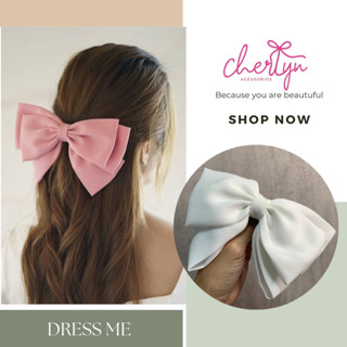 Chrelyn Dress me กิ๊บสปริง โบว์ติดผม โบว์กิ๊บสปริงคุณภาพดี ทรงสวยมาก งานแฮนด์เมด ตัดเย็บพิเศษ