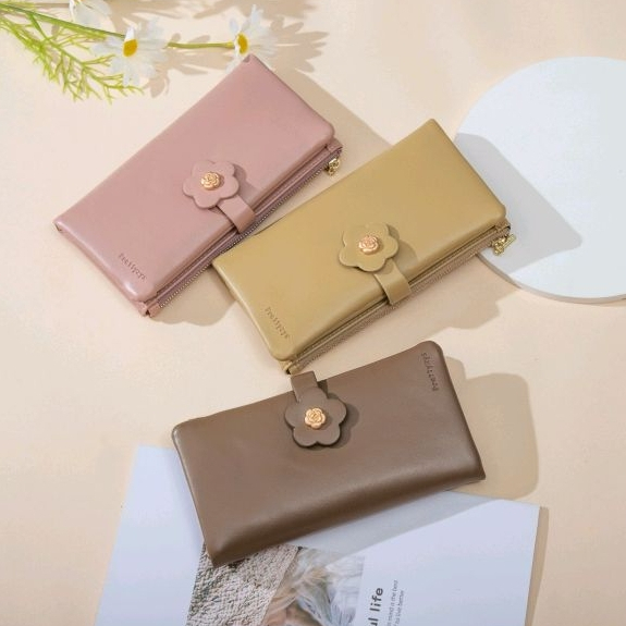 22-1883กระเป๋าสตางค์ใบยาวผู้หญิงพร้อมส่ง กระเป๋าสำหรับสตรี ใส่โทรศํพได้ Prettyzys เบรนด์แท้ น่ารักแฟชั้นเกาหลี