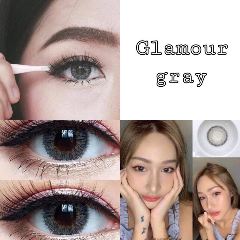 Bigeye Jewel3tone / Glamour / Issue // Gray, Brown คอนแทคเลนส์ กลามัวร์ / อิชชู่ สีเทา,น้ำตาล (สายตา