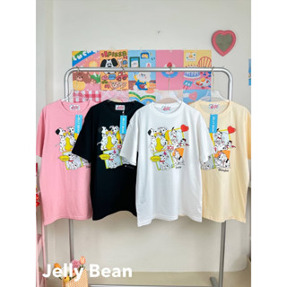 เสื้อยืด Oversize ลาย101ลายจุด ป้าย JELLY BEAN